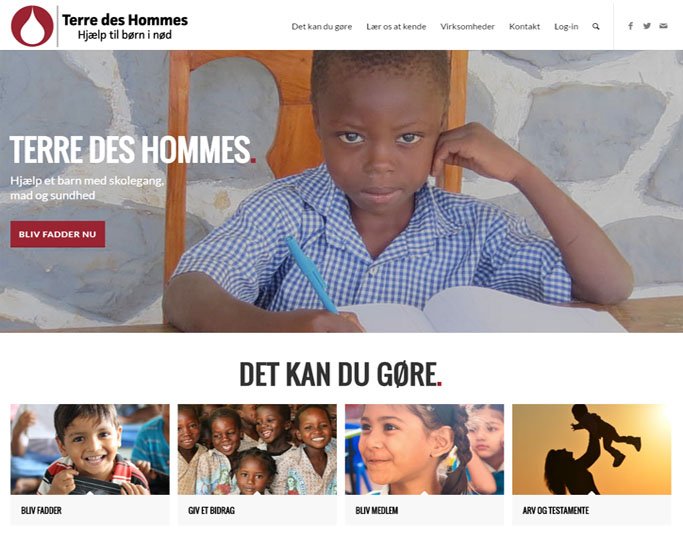 Terre des hommes 2017 layout i responsive webdesign