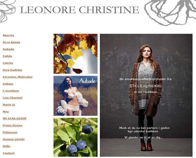 leonore christine lingeri butik herning