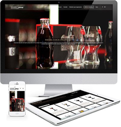 Riedel vinglas shop responsive webdesign 1