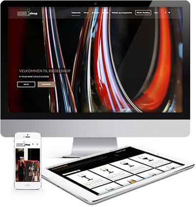 Riedelglas shop responsive webshopdesign