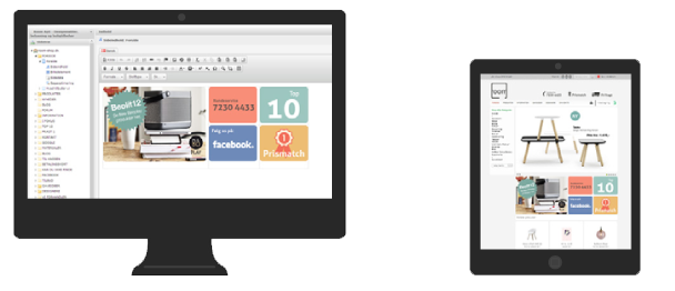Hosted webshop mobil - tablets og pc